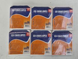 CD/DVD Hüllen Set aus Papier und Polypropylen - Schutzvlies