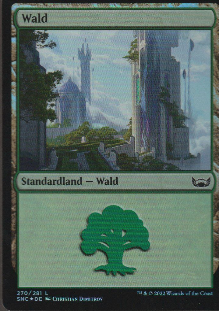 Magic The Gathering Sammelbilder & Trading cards: TCG Magic The Gathering MTG De SNC BASIC LANDS 270 FOIL Wald – Neu (gemäss Beschreibung) aus Vezia von Aquarius_Age