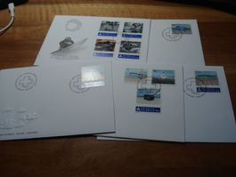 5 FDC Dauermarken, Selbstklebend um 2004