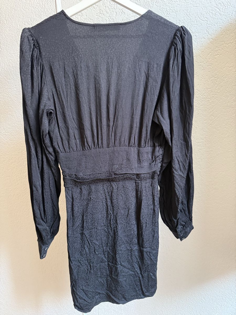 Vestiti: Robe noir imprimé léopard  Gestuz, 36/38 – Usato da Tavannes venduto da Thriftshop 1
