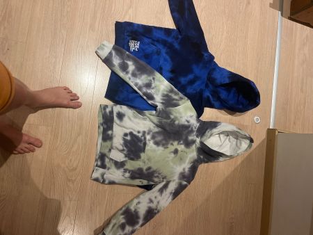 Hoodies 2er Set Batik Grösse 134/140