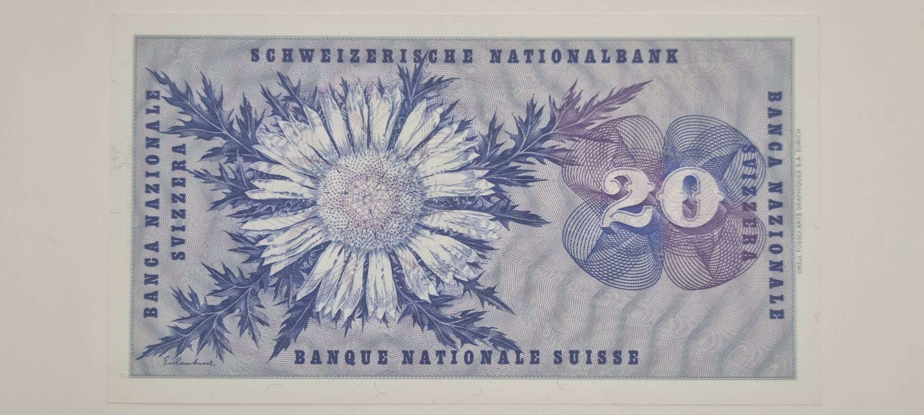 Banconote: Note 20 FR 1970 ungefaltet – Nuovo e nell'imballaggio originale da Bure venduto da chap981 1