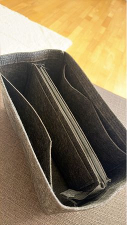 Taschenorganizer Filz dunkelgrau neuwertiger Zustand