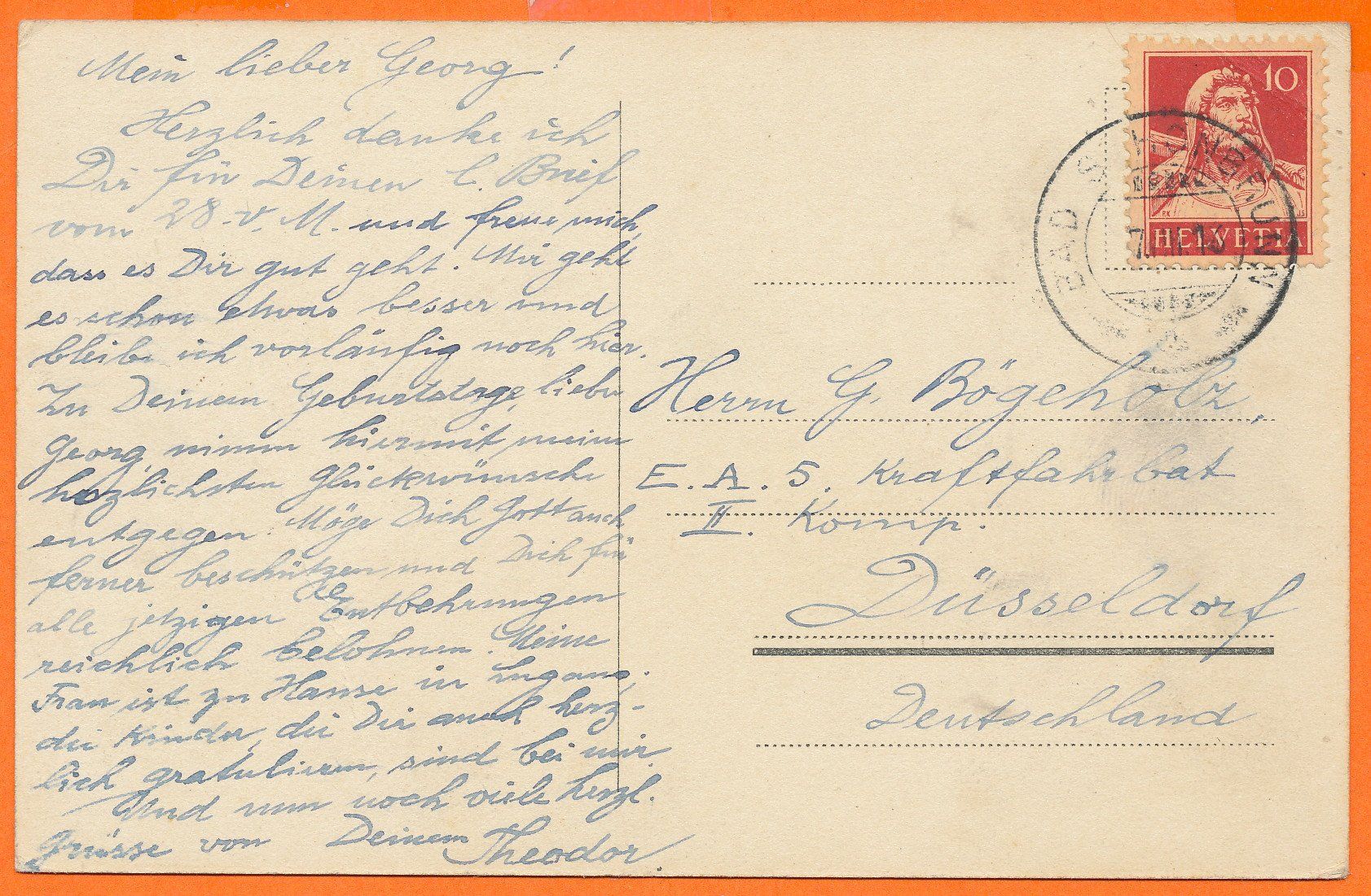 Cartoline postali: Bad SCHÖNBRUNN / Zug - 1916 – Usato da Liestal venduto da flohmy 1