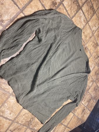 Cardigan verde puntinato viscosa Mae-tg S/M-feste