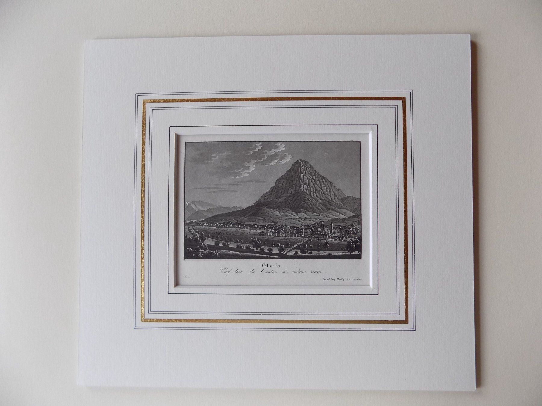 Gravures: Glarus seltene Aquatinta – D'occasion à Risch par Rischli15