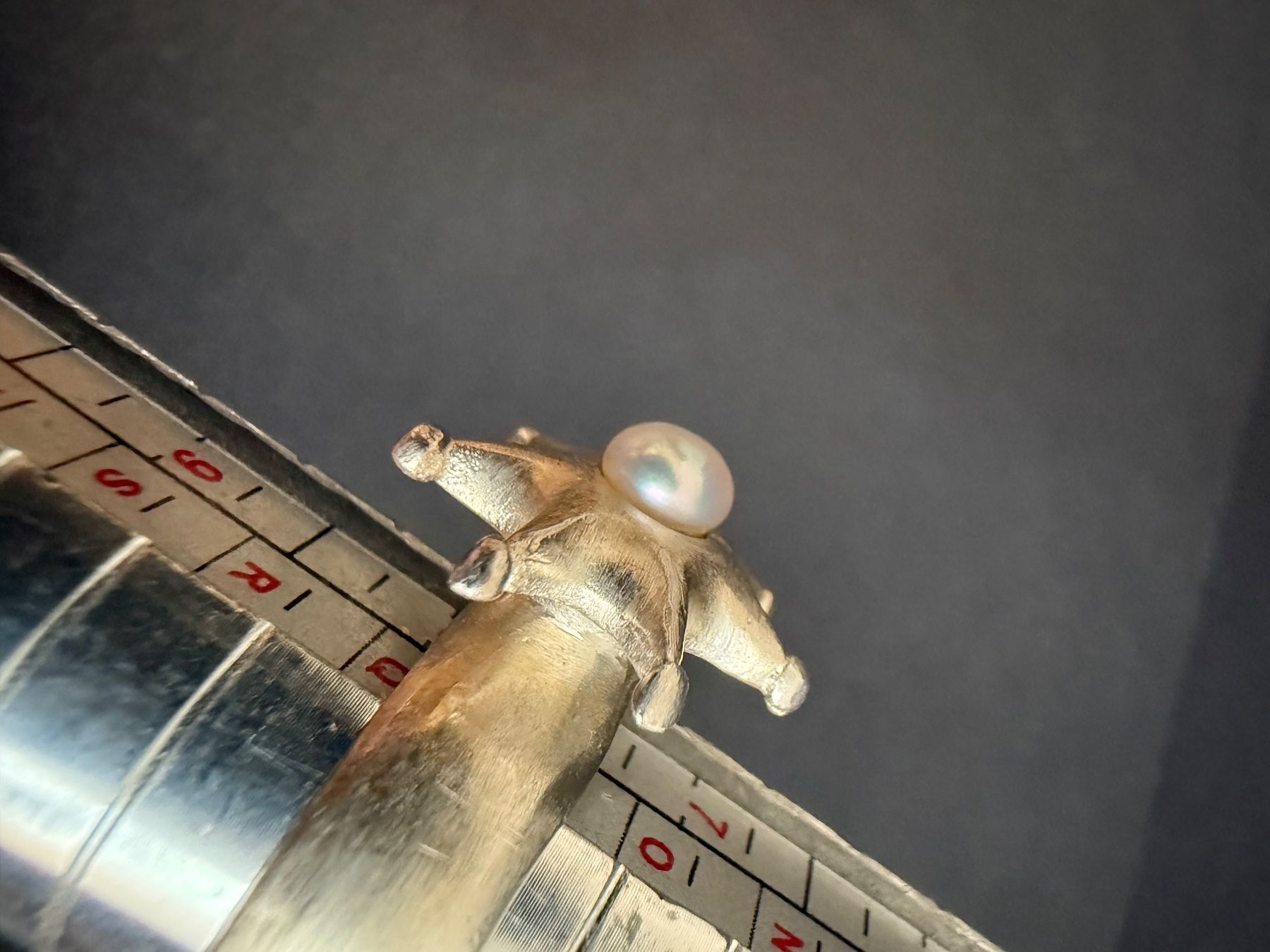 Anelli: Silber Ring mit echte Perle 925 – Usato da Spiegel b. Bern venduto da Rogger72 6