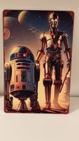 Star Wars Blechschild, Wanddeko, R2D2 & C3PO, Top!