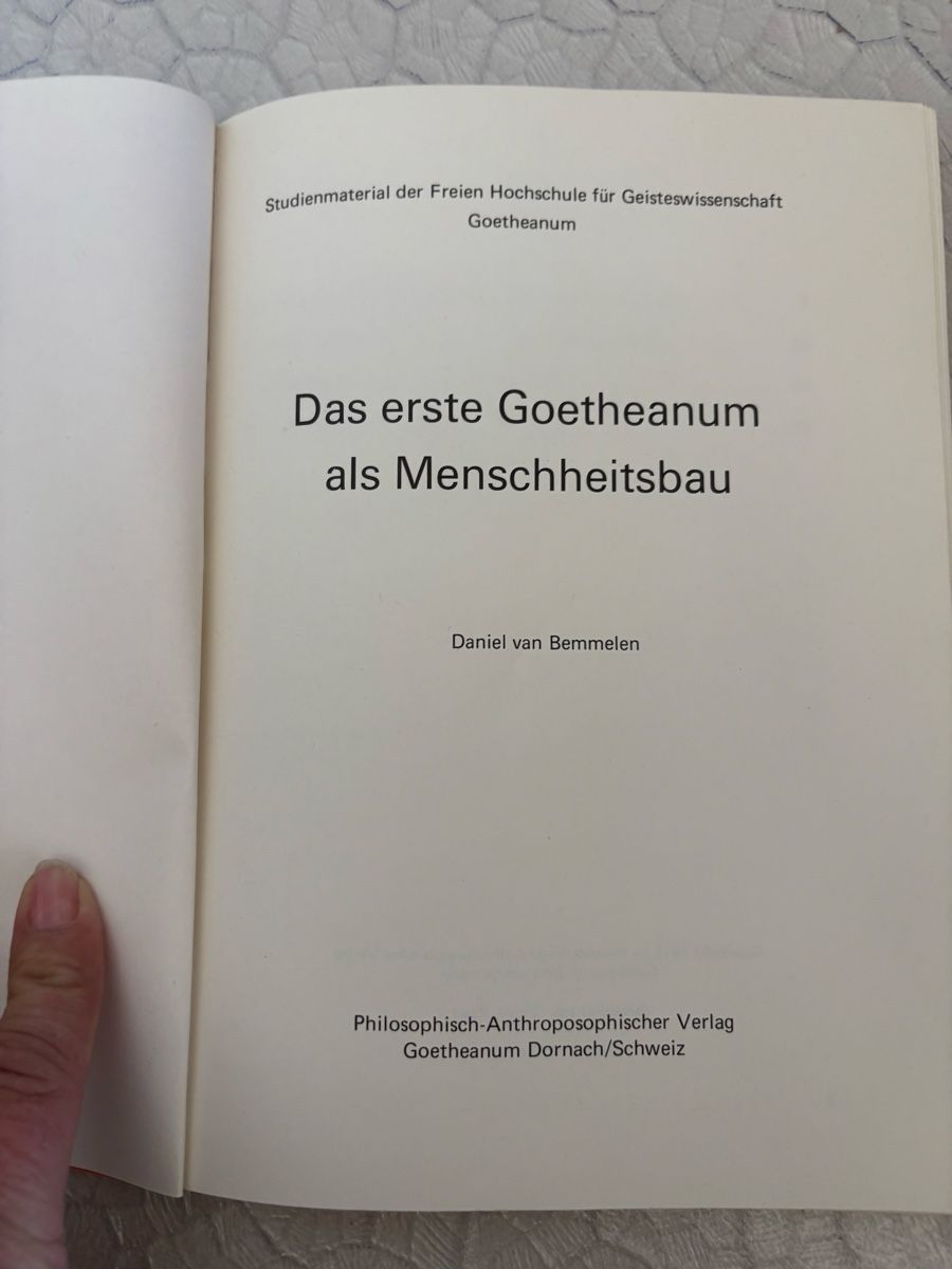 Libri: Das erste Goetheanum als Menschheitsbau,D.van Bemmelen – Usato da Zürich venduto da Rita017 1