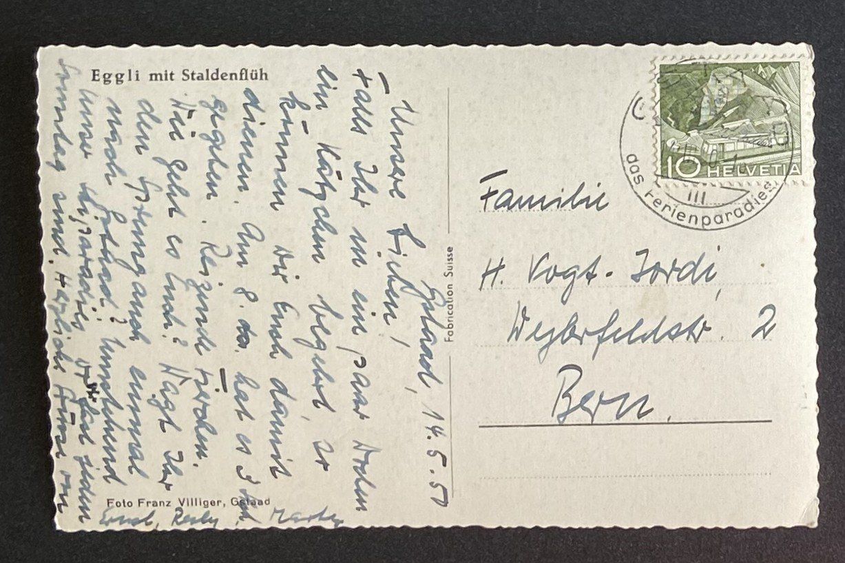 Cartoline postali: AK Eggli mit Staldenfluh – Usato da Böckten venduto da Hansi36 1