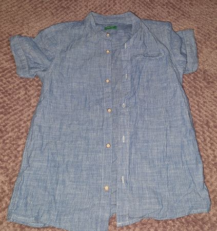 Benetton hemd Hellblau Sommer Gr. 140 cm Top Zustand!