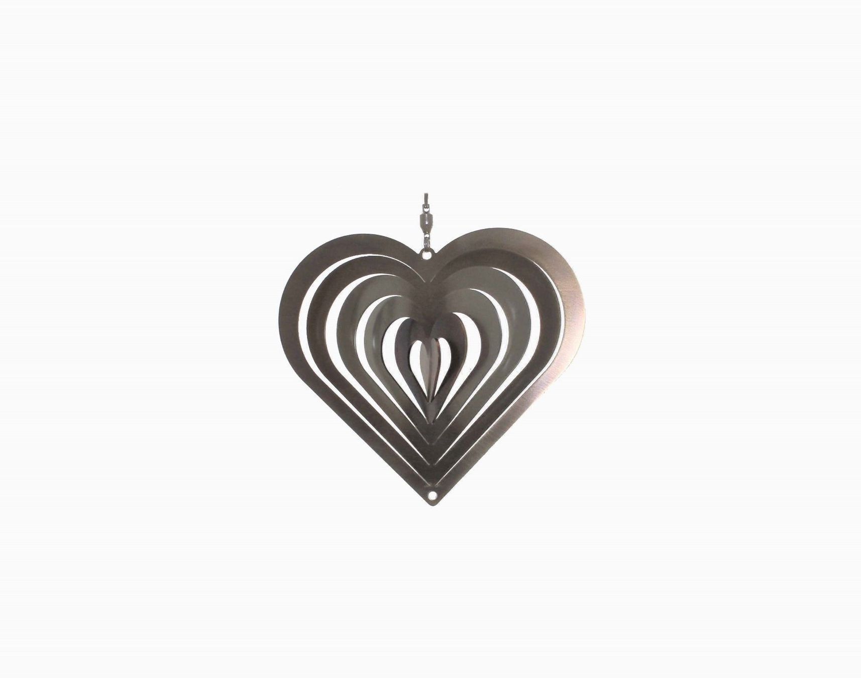 Statue per giardino: Muttertagsgeschenk - Herz aus Chromstahl – Nuovo e nell'imballaggio originale da Niederwil venduto da berger_steel_deco 1
