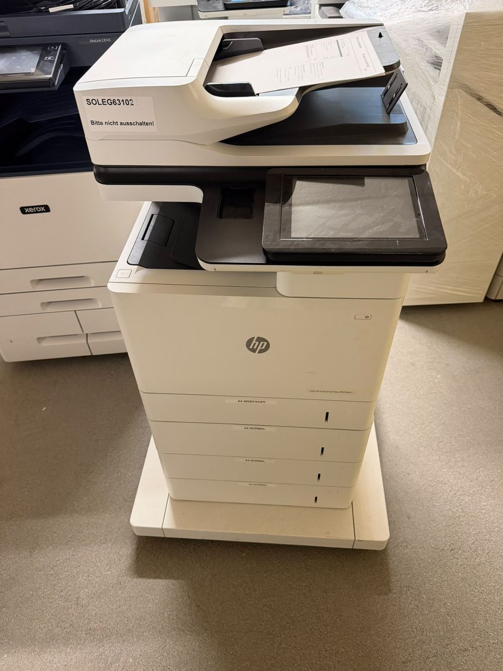 Hewlett Packard Stampanti: HP LaserJet Enterprise Flow MFP M631 - Multifunktionsdrucker – Usato da Dottikon venduto da refurbished-IT