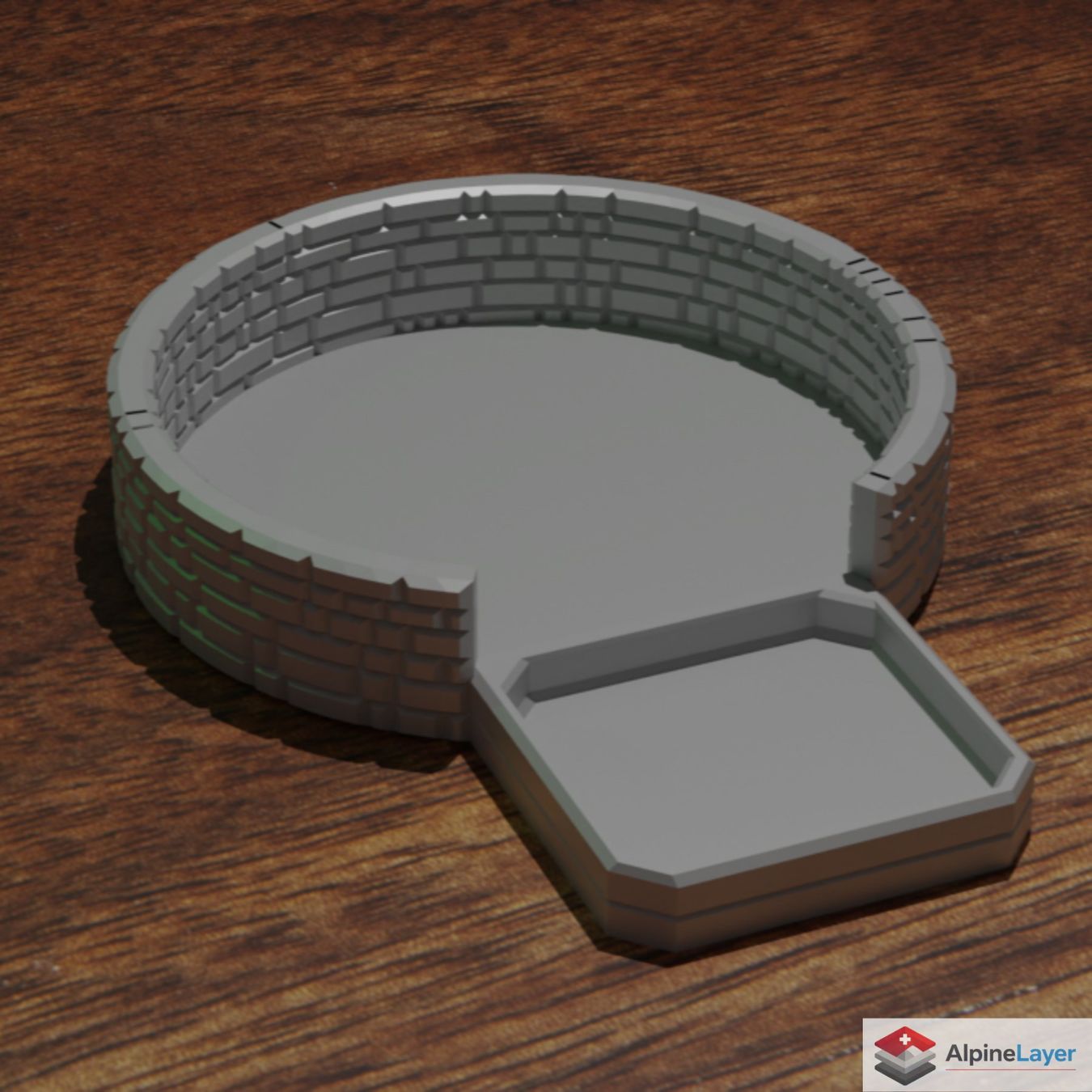 Giochi: 3D Printed Dice Tray – Grey Tabletop Gaming Tray – Nuovo (secondo la descrizione) da Losone venduto da AlpineLayer