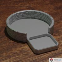 3D Printed Dice Tray – Grey Tabletop Gaming Tray