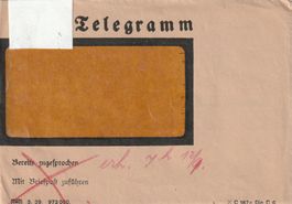 Deutsches Reich  Telegramm mit Inhalt