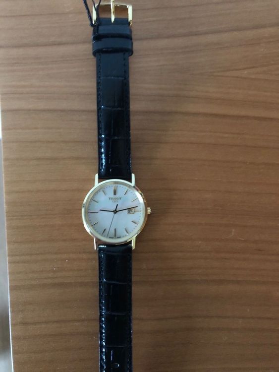 Tissot goldrun sapphire outlet lady 18k gold