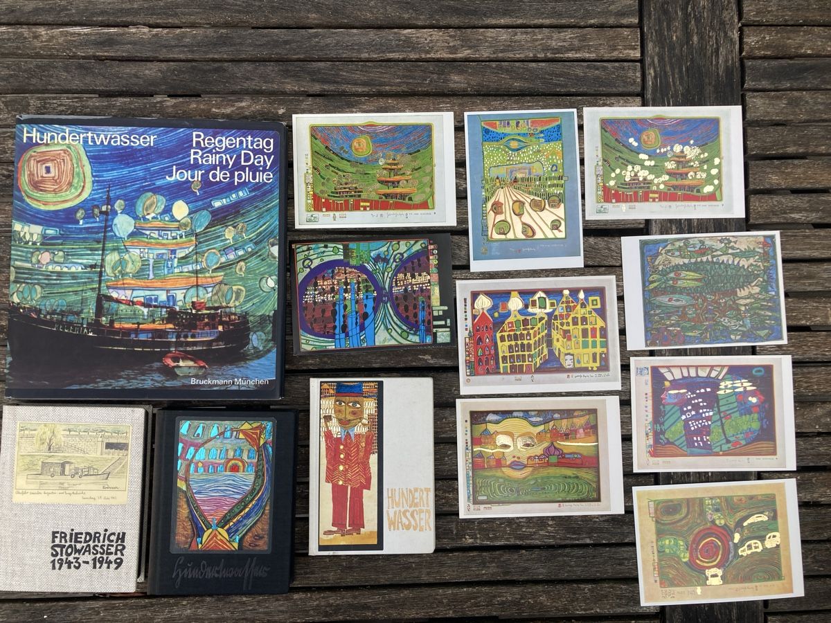 Libri: Set - Hundertwasser Bücher und Postkarten – Usato da Belp venduto da Doc_Matt_Rox