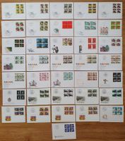 36 FDC Viererblöcke 2003, Postpreis über 155.-