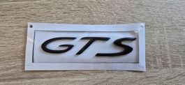 Porsche GTS Emblem Schwarz Glanz