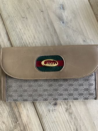 Gucci Portemonnaie Vintage Beige, Top Zustand, Rarität!