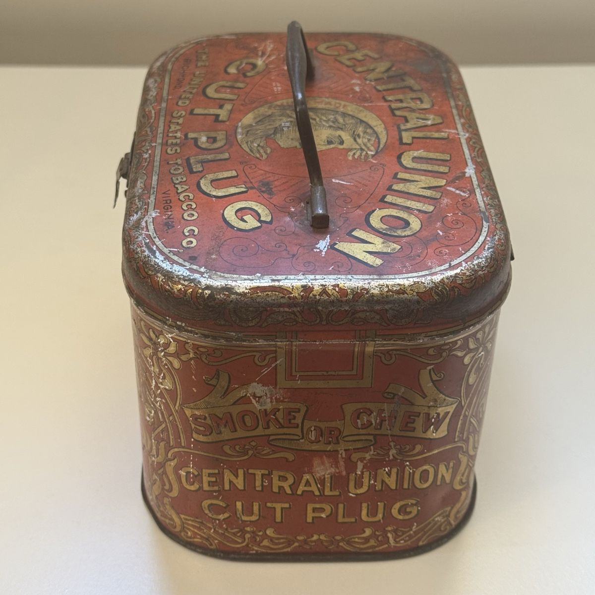Barattoli: Antic tobacco  tin box - Central Union – Usato da Zürich venduto da FEC75 3