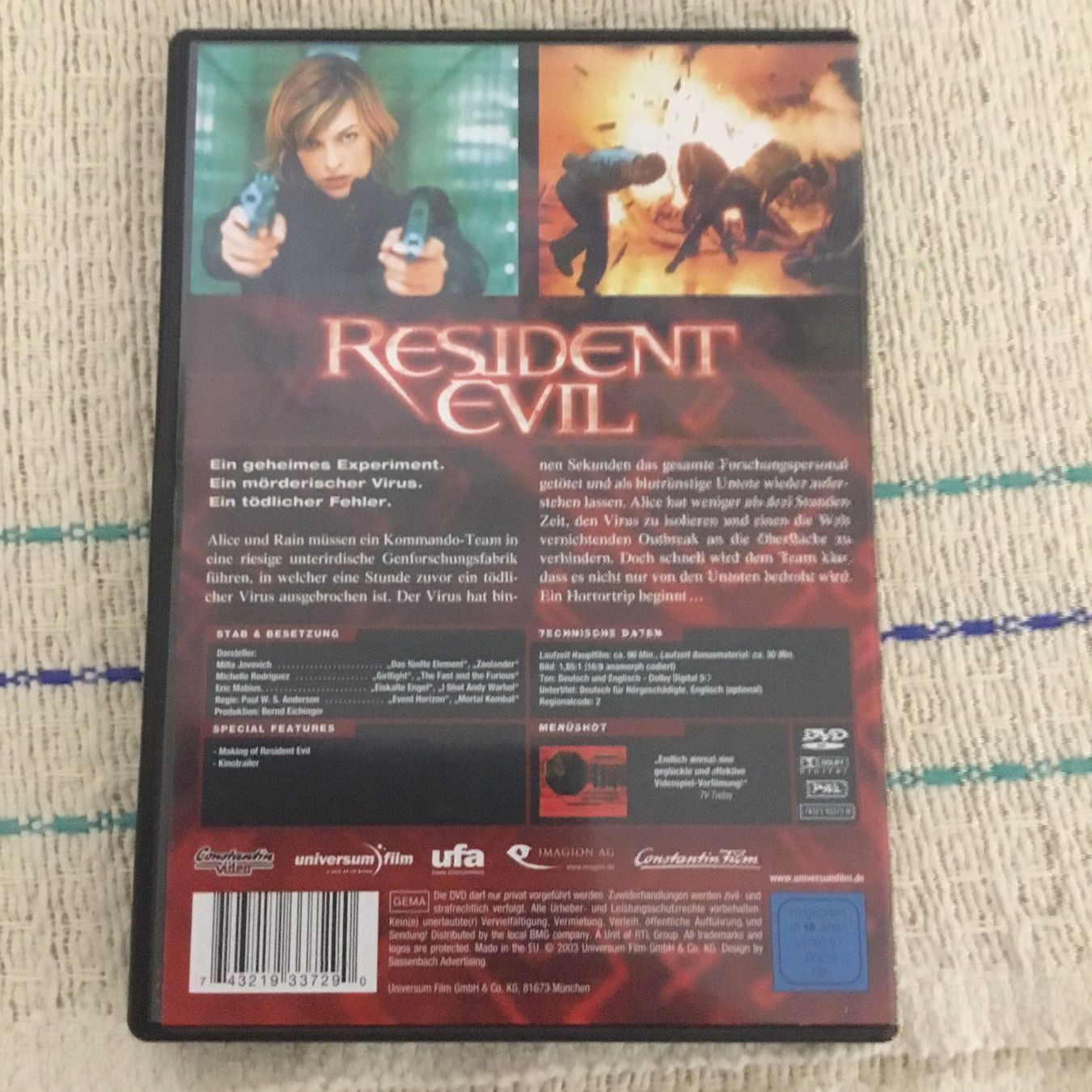 Tutti i DVDs: Resident Evil dvd – Usato da Blauen venduto da berlingo65 1