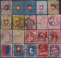 1850-1993, Sammlung ab Kantonalmarken mit 14I, Kat:19'000.-