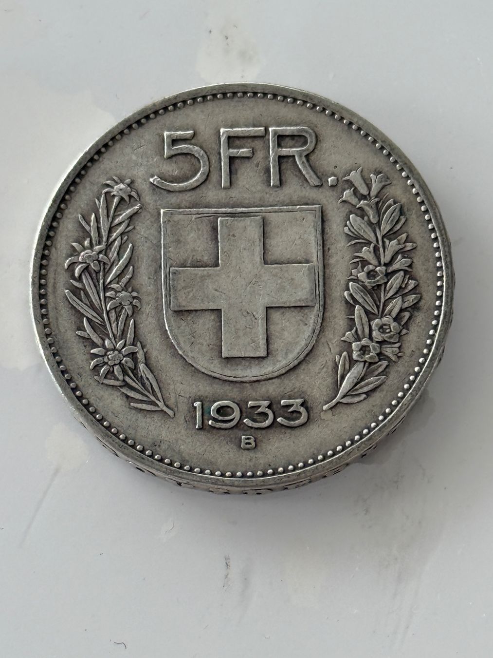 Tutti le monete: 5 Franken 1933  Silber – Usato da Wallisellen venduto da SWISS_SILVER1 1