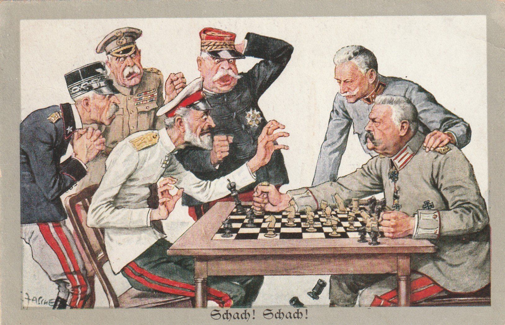 Ansichtskarten: Militär Schach – Gebraucht aus Rorschacherberg von fratovi2