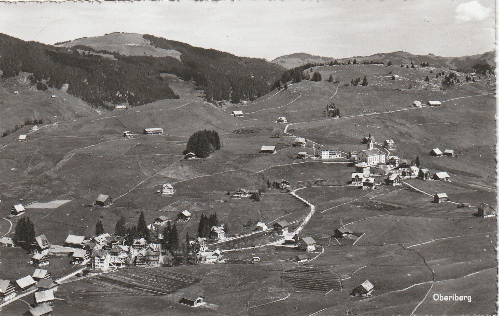 Cartoline postali: Oberiberg Flugaufnahme – Usato da Rorschacherberg venduto da fratovi2