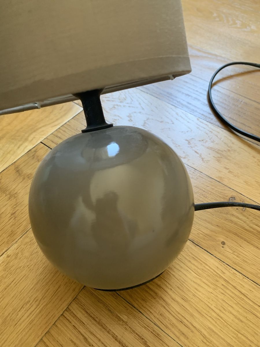 Lampade: Lampe en céramique taupe avec ampoule – Nuovo (secondo la descrizione) da Genève venduto da rez_c6c6 2