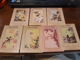Estampes chinoises vintage, oiseaux et fleurs (7)🎨🐦🖼️