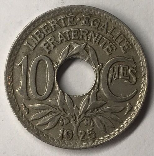 Alle Münzen: 10 Centimes Frankreich 1925 – Gebraucht aus Kriens von TSCH1