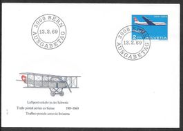 FDC 465 50 Jahre Flugpost ET 13.2.1969