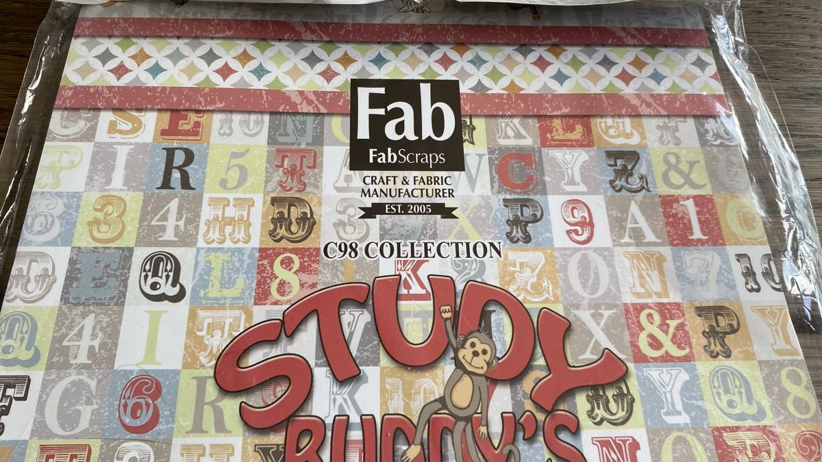 Papier: FabScraps Papier "Study Buddy's" C98 Collection,Neu Papier – Neuf avec emballage d'origine à Hochwald par _biene_ 4