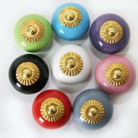 Möbelknopf 8 Stk-Set,Möbelknöpfe Knäufe  bunt