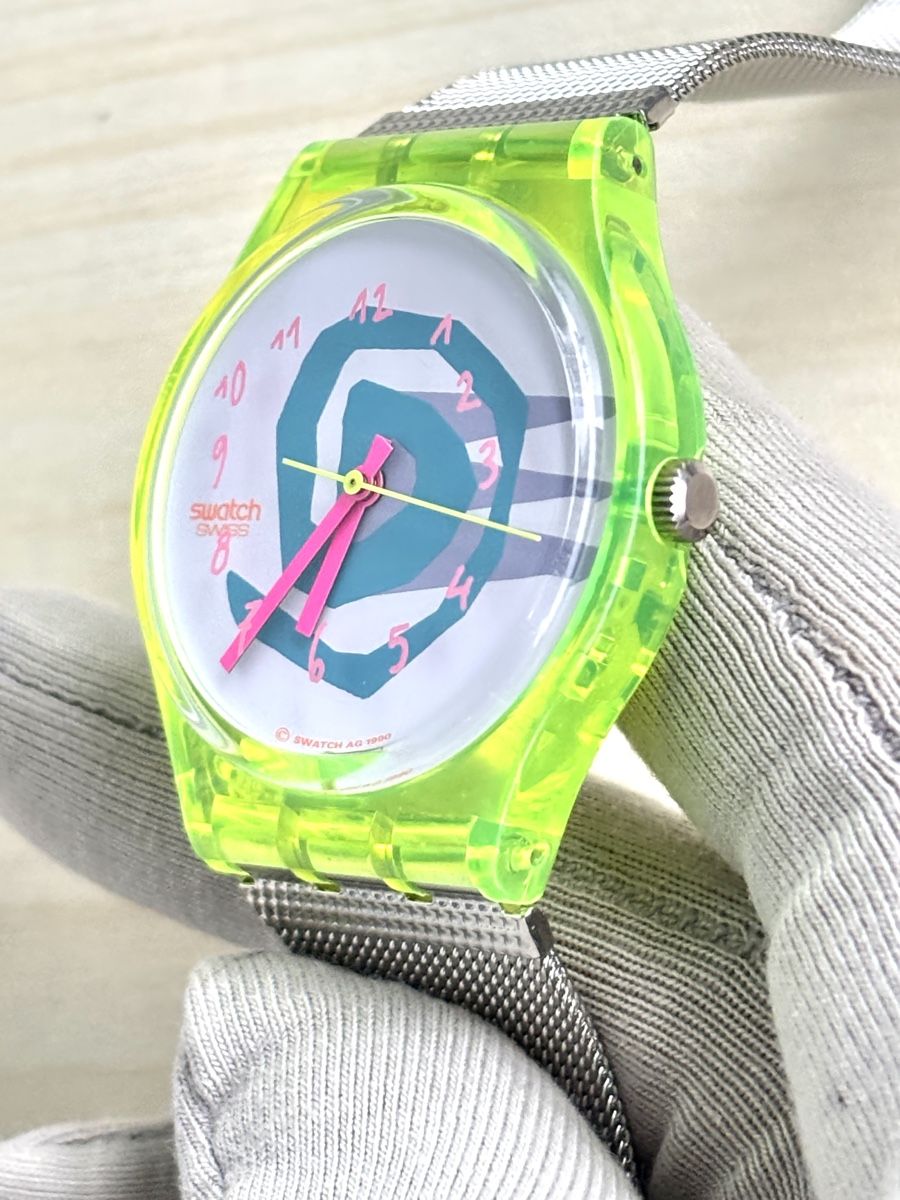 Swatch Orologi: Swatch Uhr transparent mit Mesh-Armband  – Nuovo (secondo la descrizione) da Grenchen venduto da chththl 4