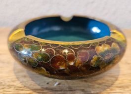 Cloisonne Email Aschenbecher Deko Schale Asia China antik