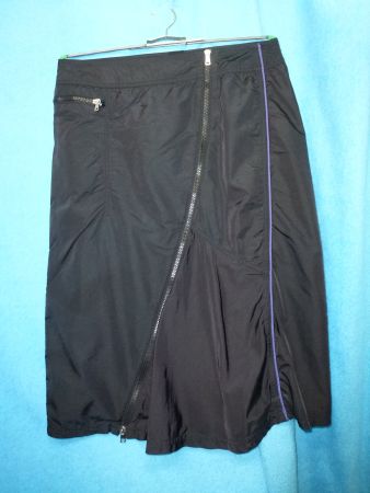 MARC CAIN N5 GR 42 SCHWARZ LAGENLOOK FESTLICH ROCK GLANZ EDE