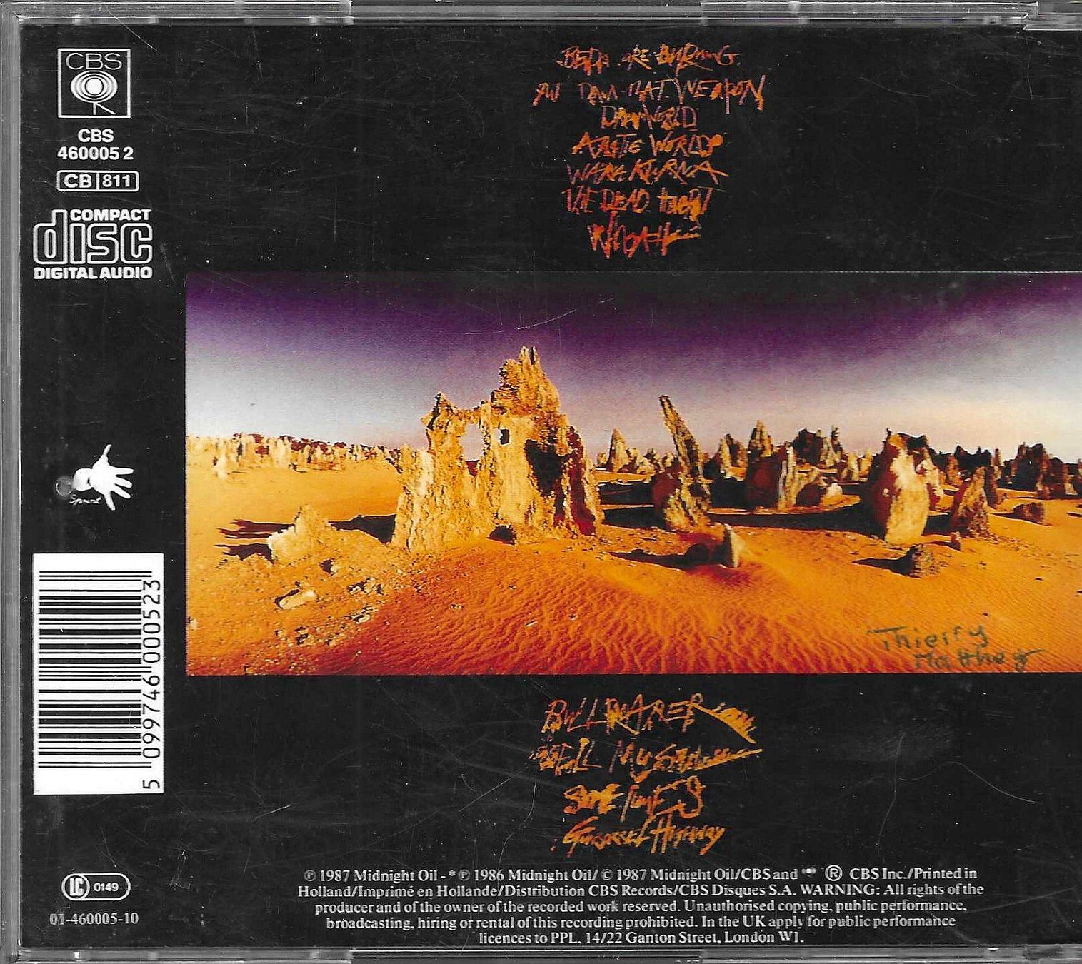 CD: Midnight Oil - Diesel And Dust – Usato da Savagnier venduto da Ne2065 1