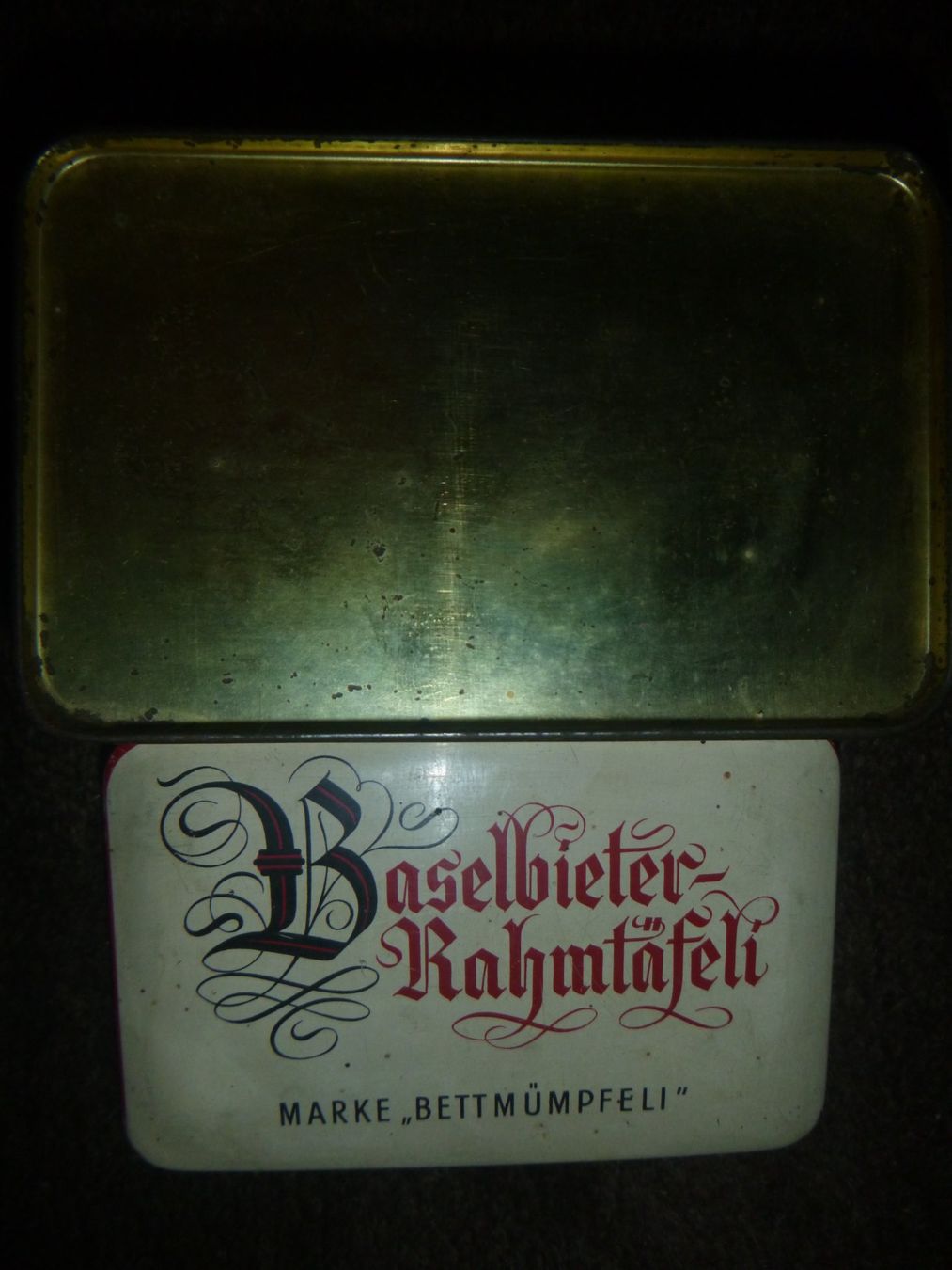 Contenitori & Simili: Antike Blechdose Baselbieter Rahmtäfeli – Usato da Diessenhofen venduto da farbschatten 1