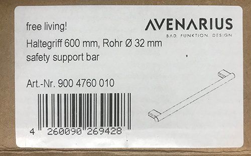 Supporti a parete: Handgriff Avenarius 60 cm – Nuovo e nell'imballaggio originale da Unterramsern venduto da Havana01 1