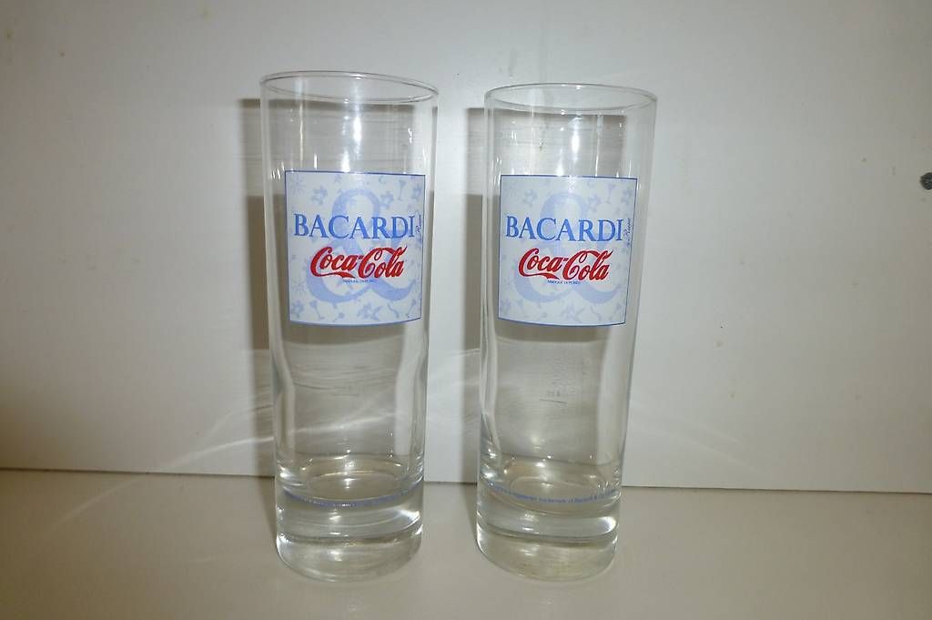 Coca-Cola Bicchieri: Trinkglas Bacardi Cola Glas – Usato da Reinach BL venduto da Spider63 1
