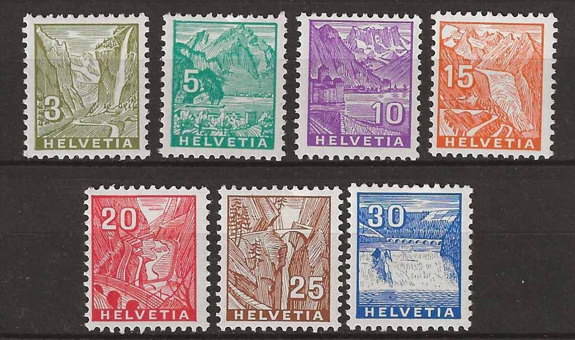 Alle Briefmarken: CH194 - Paysages 1934 ** – Gebraucht aus Trélex von Phil_Albert