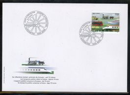 2022, FDC, Sondermarke 175 Jahre Öffentlicher Verkehr (1918)