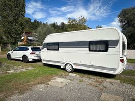 Hobby 495UL Prestige Wohnwagen mit Mover, Vorzelt, Markise