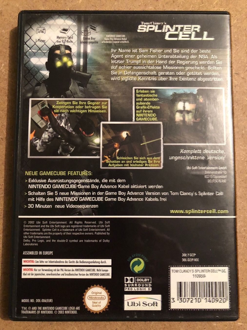 Jeux: Splinter Cell für Nintendo GC – D'occasion à Kestenholz par Mad18 1