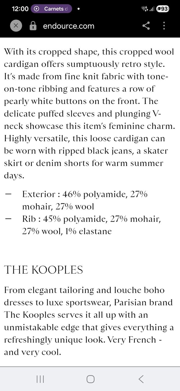 Kooples Gilets & Westen: Gilet pullover The Kooples – Gebraucht aus Genève von Klassicema 6