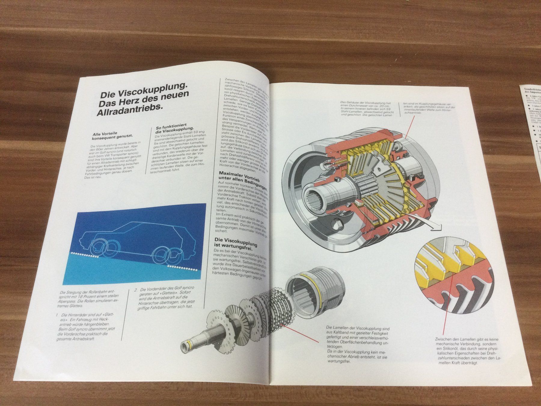 VW Documenti: Gebrauchtes VW Golf Syncro Prospekt Allrad – Usato da Wangen SZ venduto da kuriosum12 1